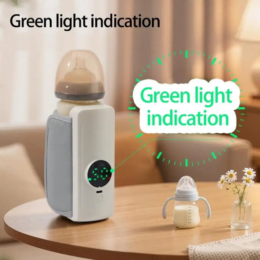 Portable Rechargeable Baby Bottle Warmer – 2000mAh, USB-C