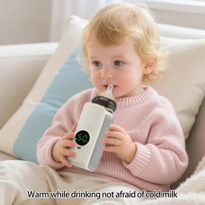 Portable Rechargeable Baby Bottle Warmer – 2000mAh, USB-C